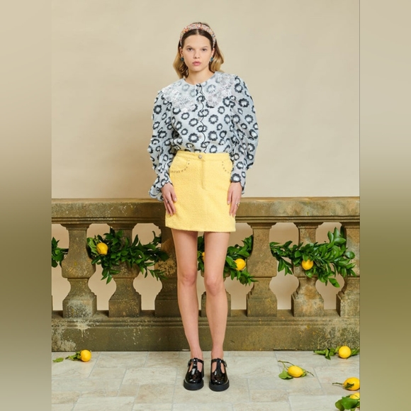 Sister Jane DREAM Limoncello Tweed Mini Skirt - Picture 2 of 11